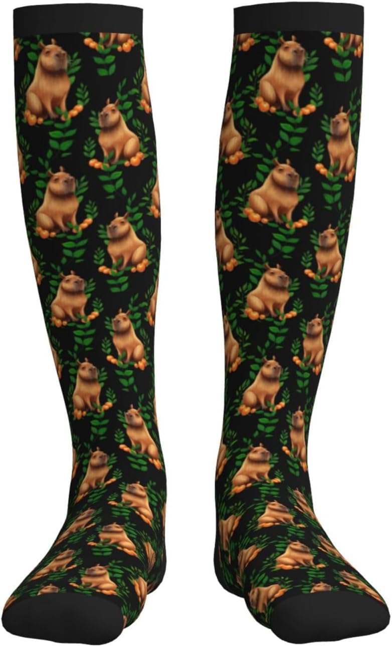 Figtihw Tie Dye Compression Socks Knee High Support Socks For Women Men Running Athletic Hiking - Image 3